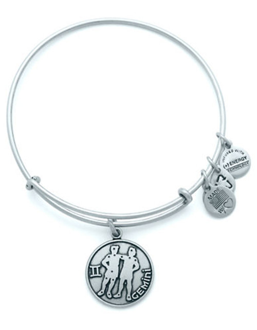 Alex And Ani Gemini Ii Charm Bangle - Silver