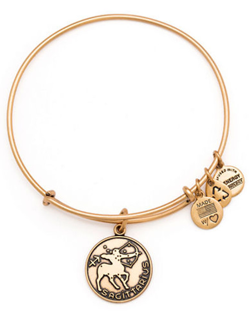 Alex And Ani Sagittarius Ii Charm Bangle - Gold