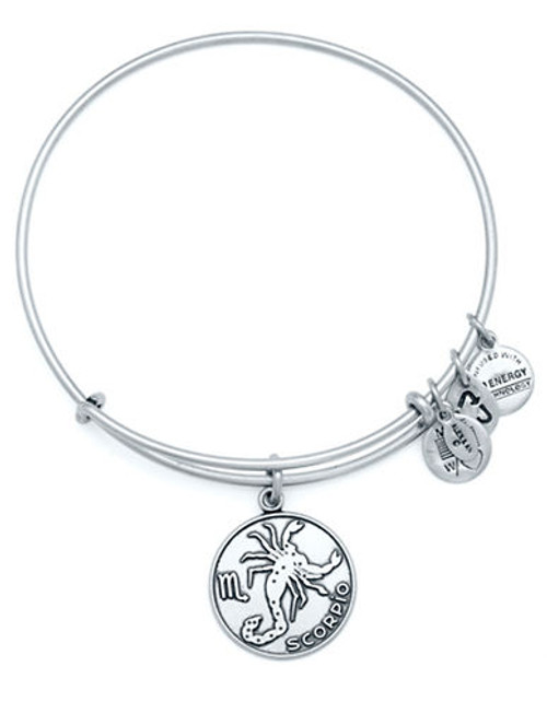 Alex And Ani Scorpio Ii Charm Bangle - Silver