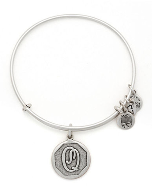 Alex And Ani Initial Q Charm Bangle - Silver