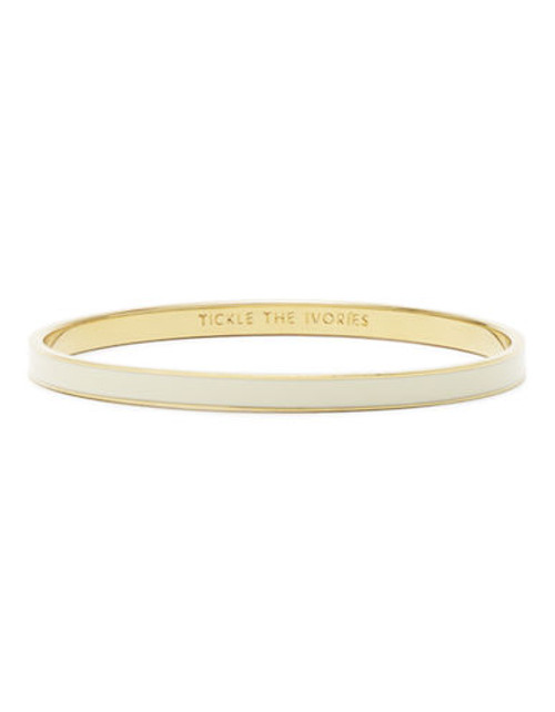 Kate Spade New York Idiom Bangles tickle the ivories - solid - Cream
