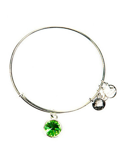 Alex And Ani August Birthstone Charm Bangle - Silver