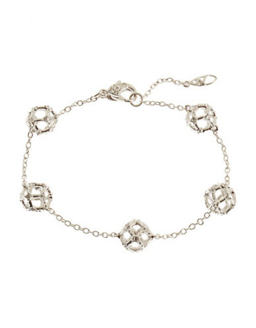 Nadri Lattice Delicate Bracelet - Silver