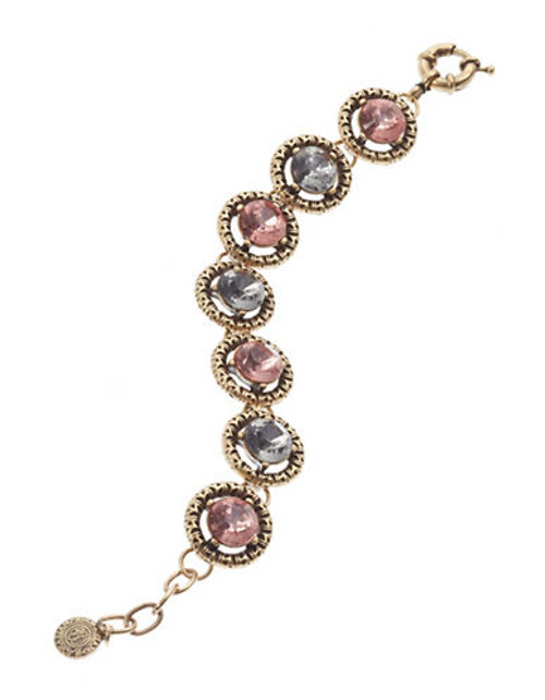 R.J. Graziano Circle Stone Bracelet - Rose