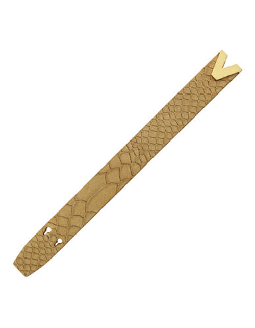 Vince Camuto Leather Bracelets Gold Plated  No Stone Strand Bracelet - Gold