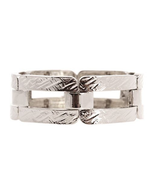 Jones New York Texture Stretch Bracelet - Silver