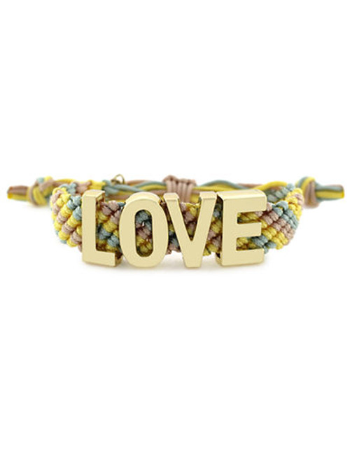 Bcbgeneration Macrame Love Bracelet - Gold