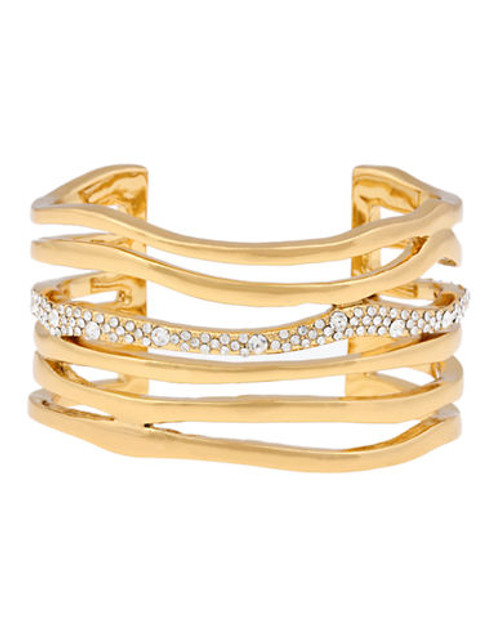 Kara Ross Organic Line Cuff - Gold