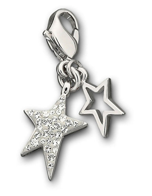 Swarovski Small Flicker Charm - Silver