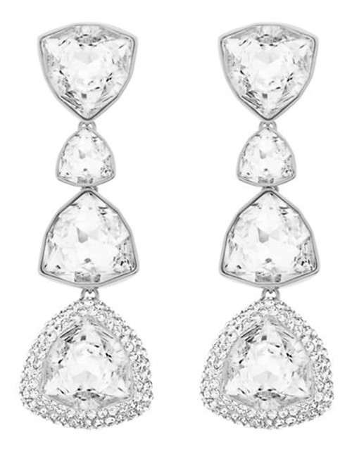 Swarovski Begin Pierced Earrings - Rhodium