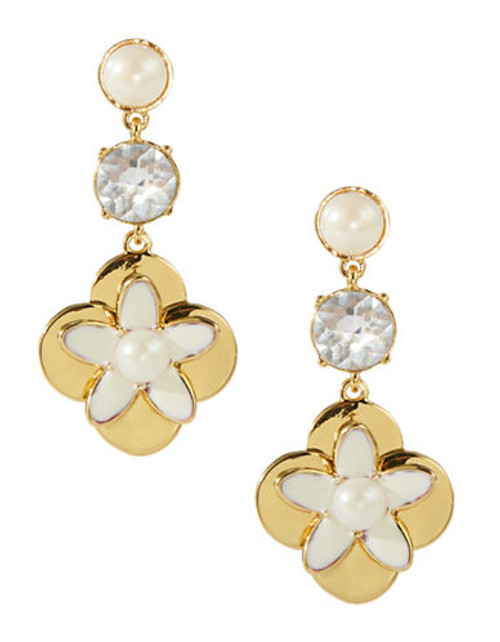 Kate Spade New York Window Seat Bouquet Drop Earrings - Cream