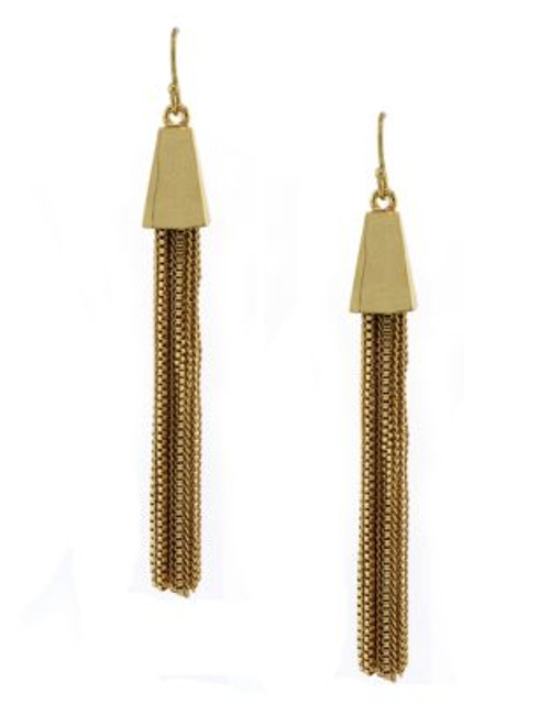 Vince Camuto Gold Tassel Drop Earring - GOLD