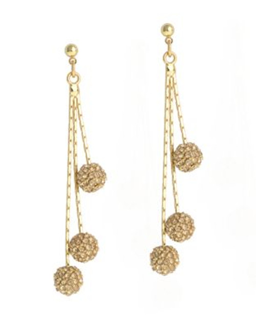 Anne Klein Fireball Drop Linear Earring - TOPAZ