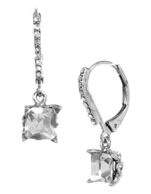 Betsey Johnson Mesh Bows Metal Drop Earring - SILVER