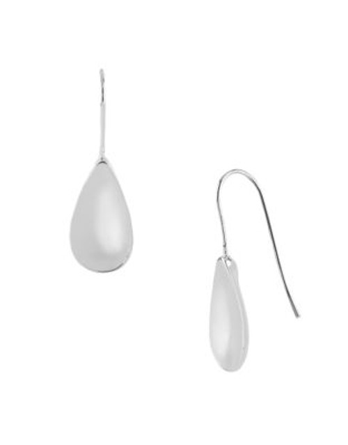 Kenneth Cole New York Small Concave Teardrop Earring - SILVER