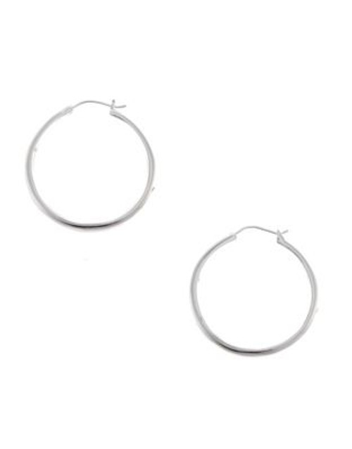 Nadri Small Tapered Hoop - SILVER