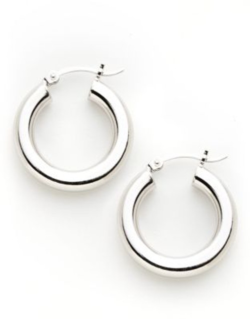 Expression Sterling Silver hoop earrings - SILVER
