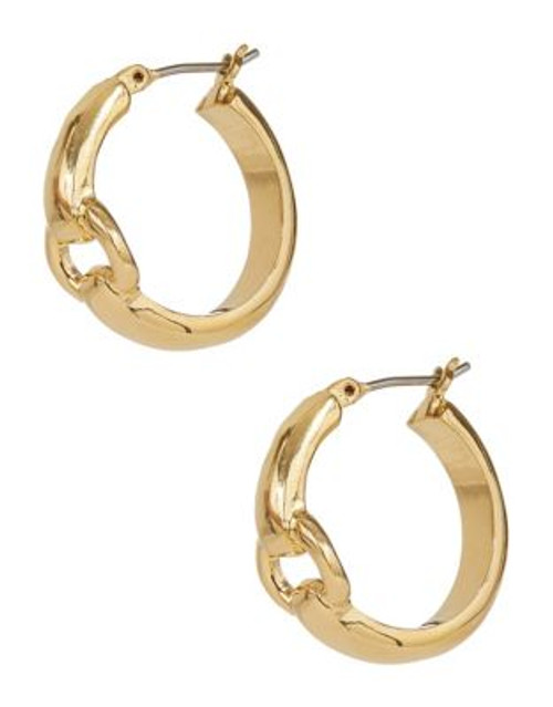 Lauren Ralph Lauren Small Hoop Earrings with Open Detail - GOLD