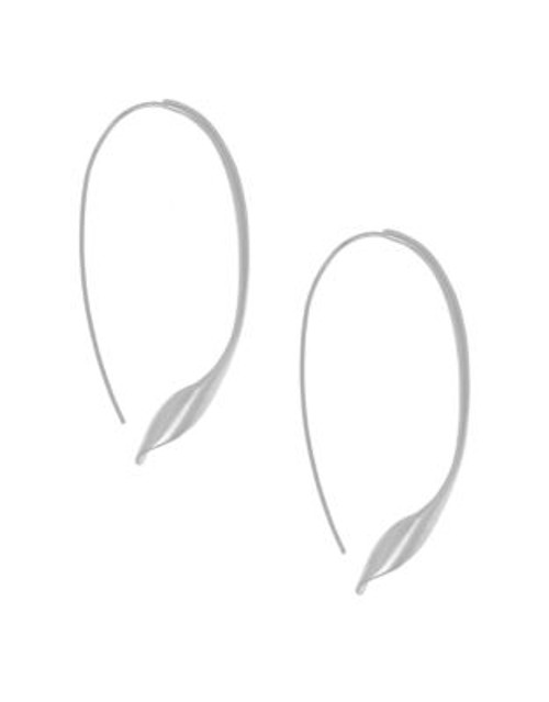 Kenneth Cole New York Silver Twist Pull Thru Earring - SILVER