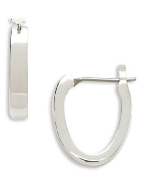 Lauren Ralph Lauren Oval Hoop - SILVER