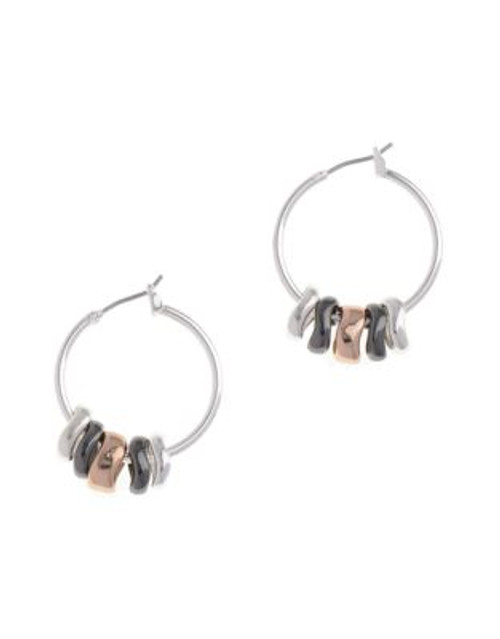 Nine West Pierced Shaky Clickit Hoop Earring - ROSEGOLD