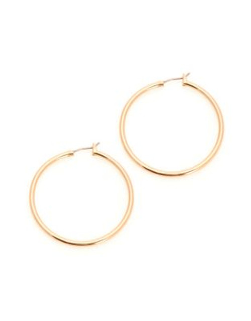 Jones New York Large Thin Hinged Hoop - GOLD