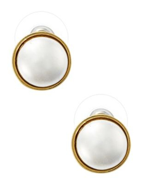 Lauren Ralph Lauren Button Earring - SILVER