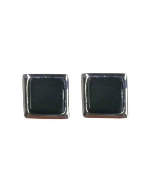 Nine West Square Stud Earring - BLACK