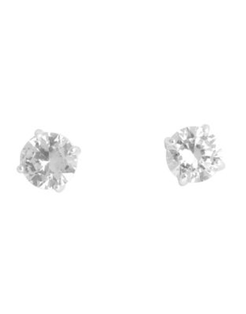 Cezanne Cubic Zirconia Stud Earring - SILVER