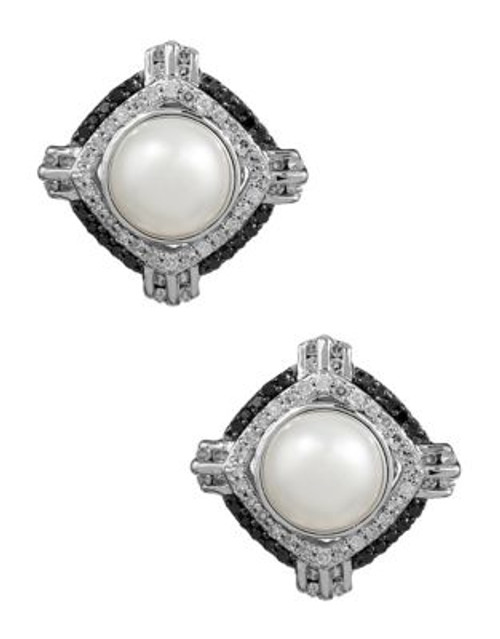 Fine Jewellery Freshwater Pearl and Diamond Earrings - PEARL