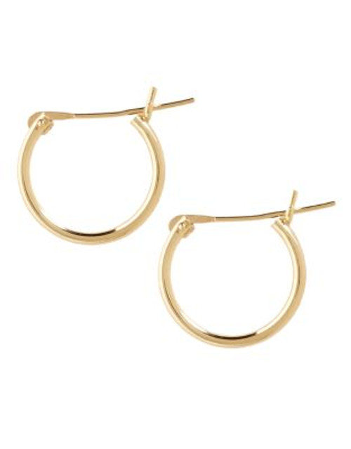 Fine Jewellery 14K Yellow Gold Tube Hoop Earrings - YELLOW GOLD