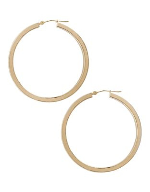 Fine Jewellery 14K Yellow Gold And Sterling Silver Square Hoop Earrings - AURAGENTO (SILVER/GOLD)