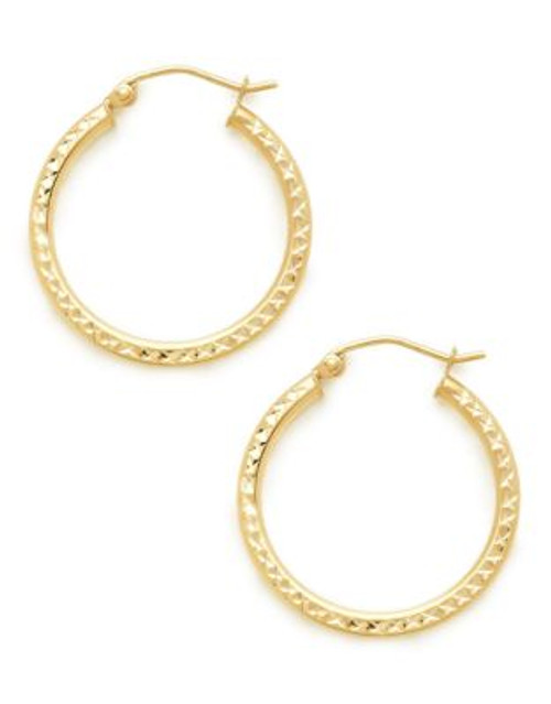 Fine Jewellery 14KT Gold Hoops - GOLD