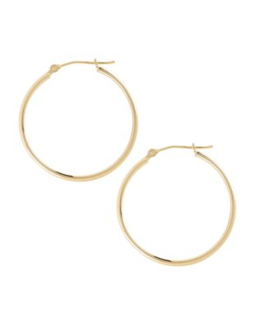 Fine Jewellery 14K Yellow Gold And Sterling Silver Polished Hoop Earrings - AURAGENTO (SILVER/GOLD)