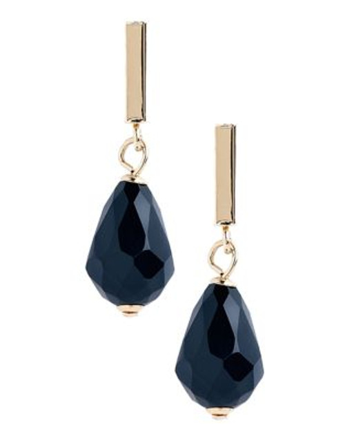 Fine Jewellery 14K Yellow Gold Onyx Drop Earrings - ONYX