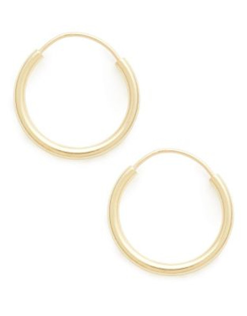 Fine Jewellery 18K Yellow Gold 12mm Endless Hoops - YELLOW GOLD