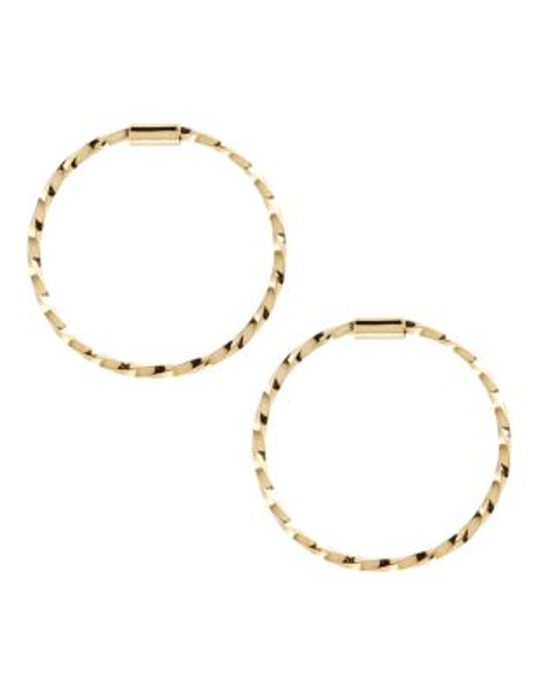 Fine Jewellery 14K Yellow Gold Twist Endless Hoop - YELLOW GOLD