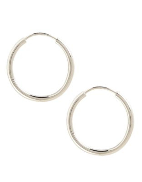 Fine Jewellery 14K White Gold Endless Hoop Earrings - WHITE GOLD