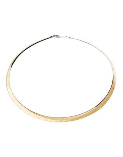 Fine Jewellery Sterling Silver And 14K Yellow Gold Light Reversible Avolto Necklace - TWO TONE COLOUR