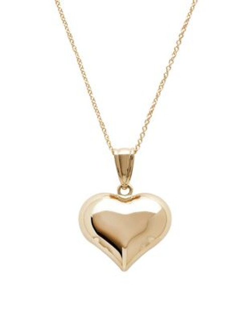 Fine Jewellery 14K Yellow Gold Polished Puffed Heart Pendant - YELLOW GOLD