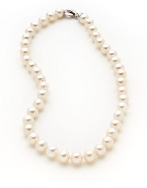 Fine Jewellery Sterling Silver Pearl Necklace - STERLING SILVER/PEARL