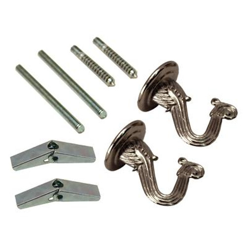 Chrome Swag Hooks - 2 Piece