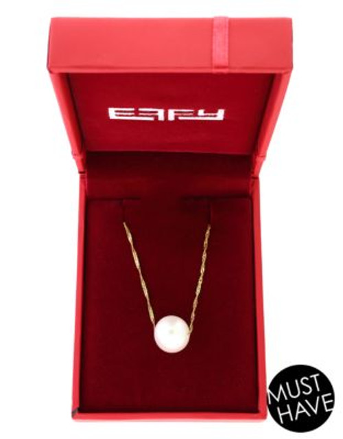 Effy 14K Yellow Gold Fresh Water Necklace - WHITE