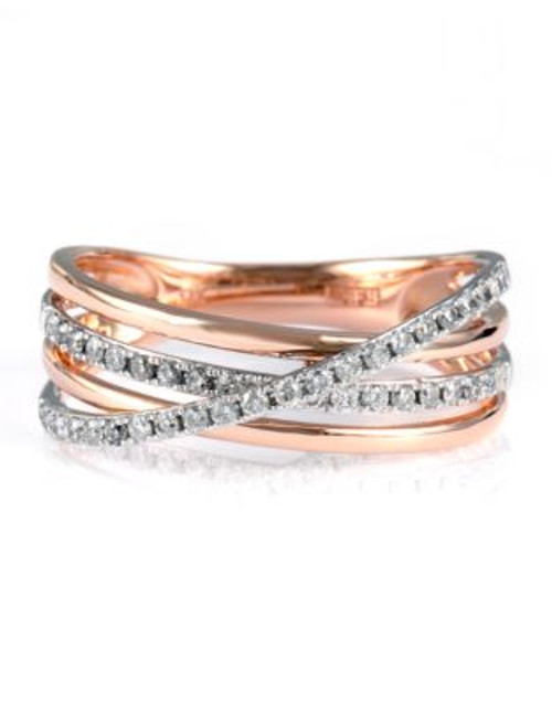 Effy 14 Kt. Rose Gold Layered Diamond Band - ROSE GOLD - 7