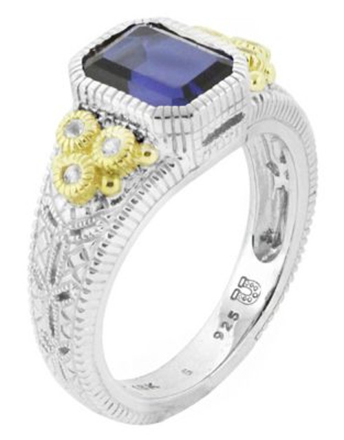 Judith Ripka Estate Cushion Ring - CORUNDUM - 7