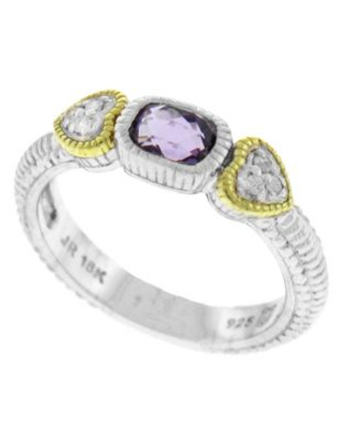 Judith Ripka Ambrosia Stack Ring - AMETHYST - 7