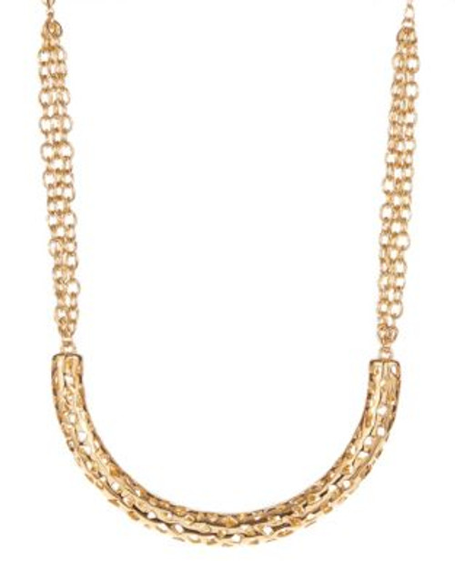 Kara Ross Goldtone Tube Necklace - GOLD