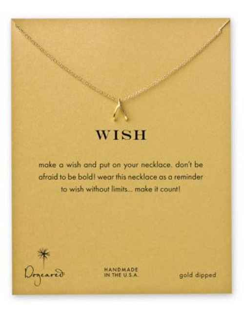 Dogeared Wish Necklace - GOLD