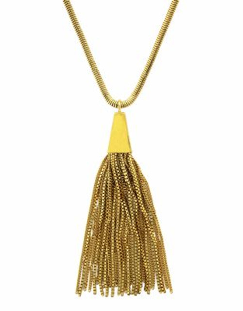 Vince Camuto Gold Tassel Necklace - GOLD