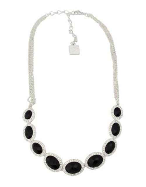 Anne Klein Oval Link Collar Necklace - JET